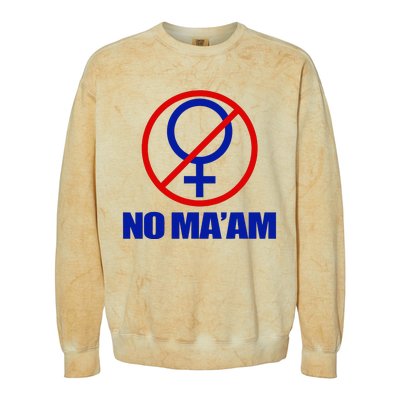 No Maam Married With Children No Maam Colorblast Crewneck Sweatshirt