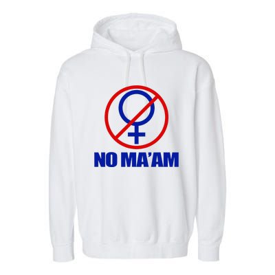 No Maam Married With Children No Maam Garment-Dyed Fleece Hoodie