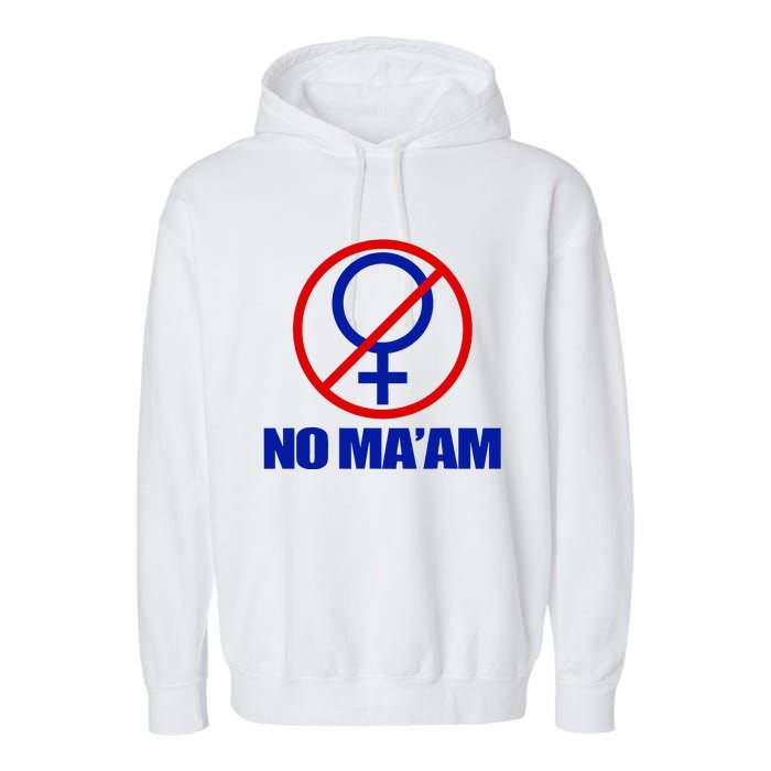 No Maam Married With Children No Maam Garment-Dyed Fleece Hoodie