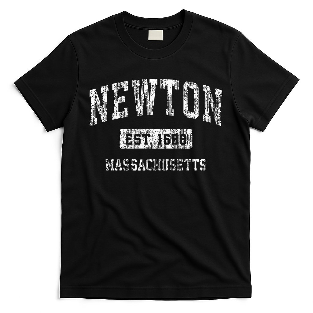 Newton Massachusetts Ma Vintage Sports Established T-Shirt