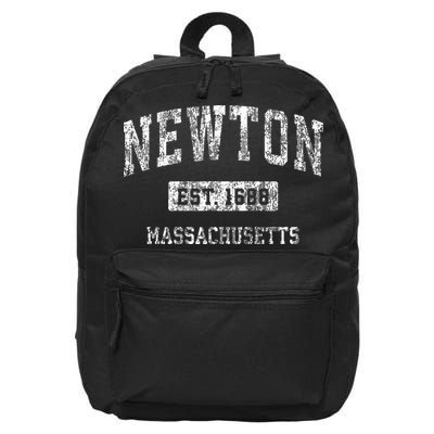 Newton Massachusetts Ma Vintage Sports Established 16 in Basic Backpack