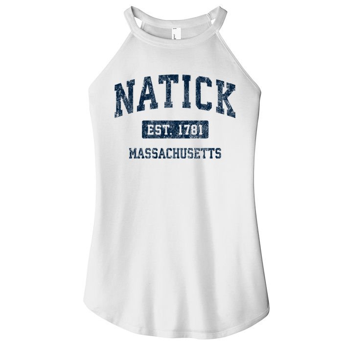 Natick Massachusetts Ma Vintage Sports Women's Perfect Tri Rocker Tank
