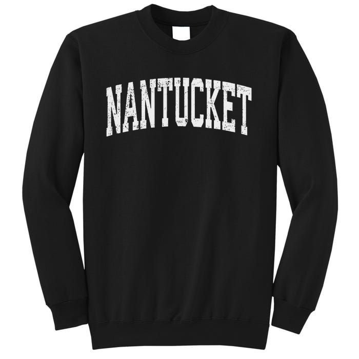 Nantucket Massachusetts Ma Vintage Athletic Sports Design Sweatshirt