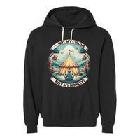 Not My Monkey Not My Circus Funny Monkey Quotes Garment-Dyed Fleece Hoodie
