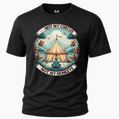 Not My Monkey Not My Circus Funny Monkey Quotes Performance Shirt