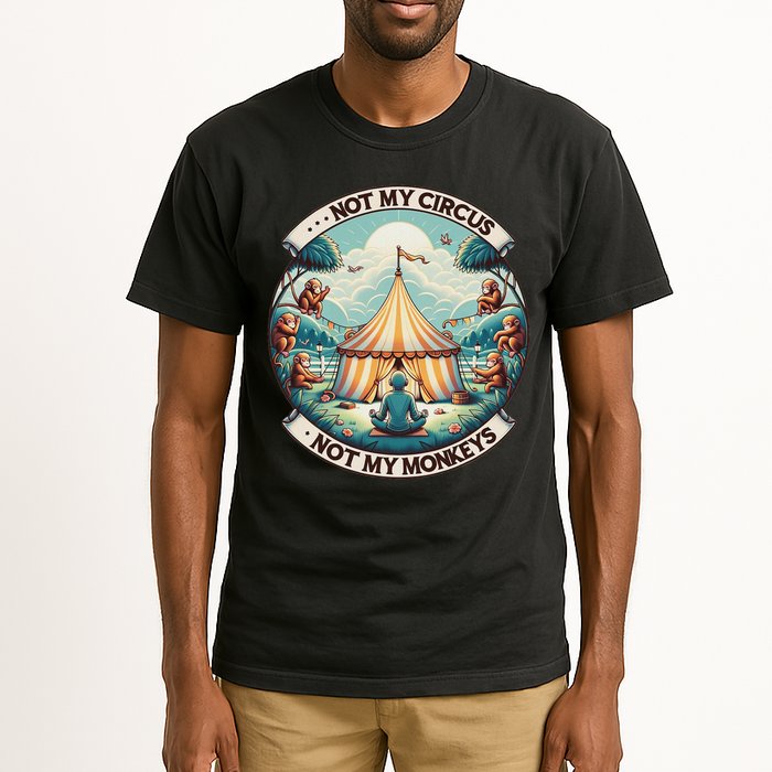 Not My Monkey Not My Circus Funny Monkey Quotes Tall T-Shirt