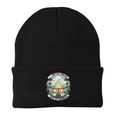 Not My Monkey Not My Circus Funny Monkey Quotes Beanie