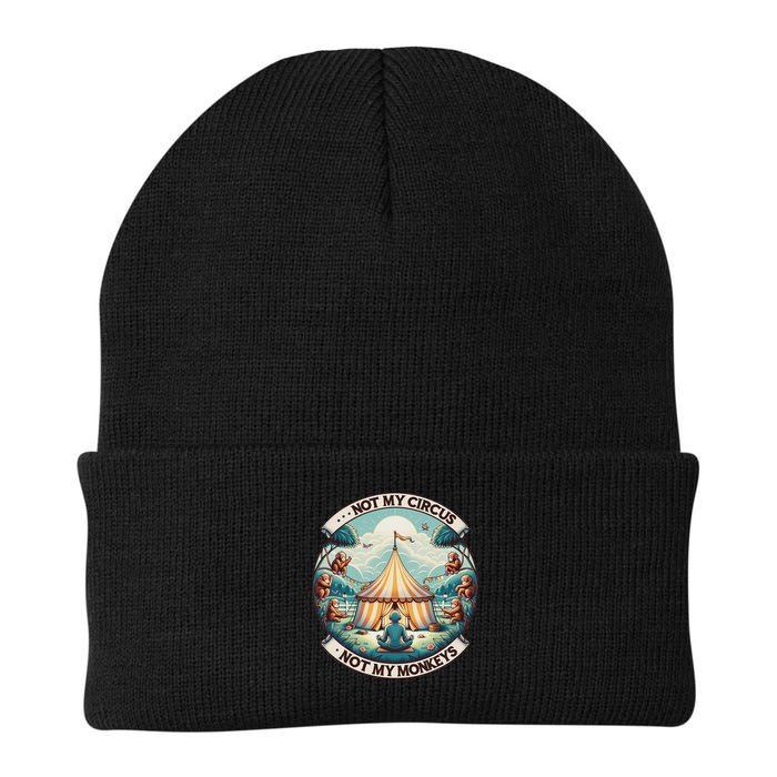 Not My Monkey Not My Circus Funny Monkey Quotes Beanie
