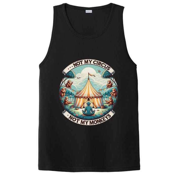 Not My Monkey Not My Circus Funny Monkey Quotes PosiCharge Competitor Tank