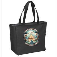 Not My Monkey Not My Circus Funny Monkey Quotes Zip Tote Bag