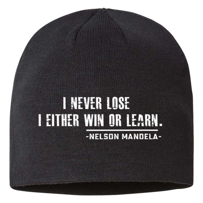 Nelson MandelaS Motivational Sustainable Beanie