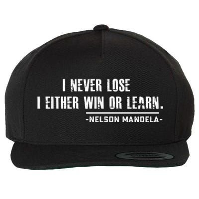 Nelson MandelaS Motivational Wool Snapback Cap