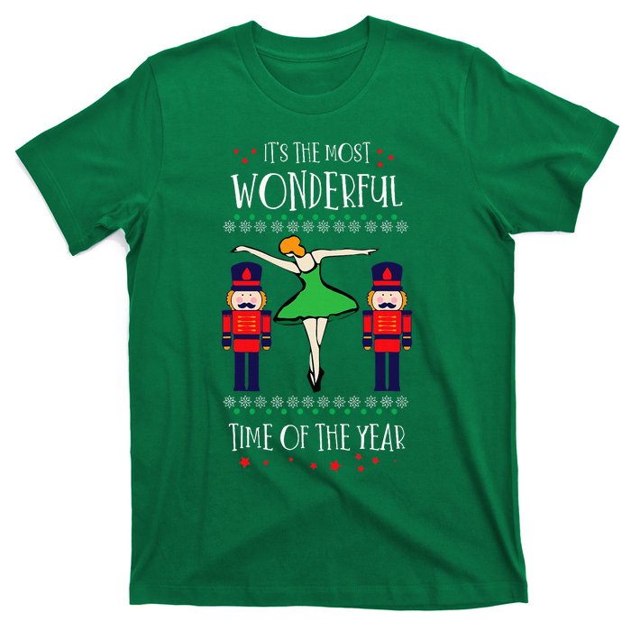 Nutcracker Mom Most Wonderful Tome Of The Year Ballet Xmas T-Shirt