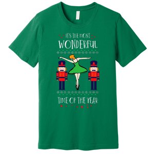 Nutcracker Mom Most Wonderful Tome Of The Year Ballet Xmas Premium T-Shirt