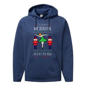 Nutcracker Mom Most Wonderful Tome Of The Year Ballet Xmas Performance Fleece Hoodie