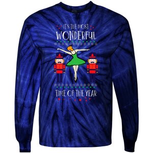 Nutcracker Mom Most Wonderful Tome Of The Year Ballet Xmas Tie-Dye Long Sleeve Shirt