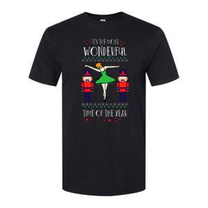 Nutcracker Mom Most Wonderful Tome Of The Year Ballet Xmas Softstyle CVC T-Shirt