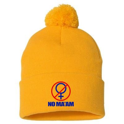 No MaAm Married With Children No MaAm Pom Pom 12in Knit Beanie