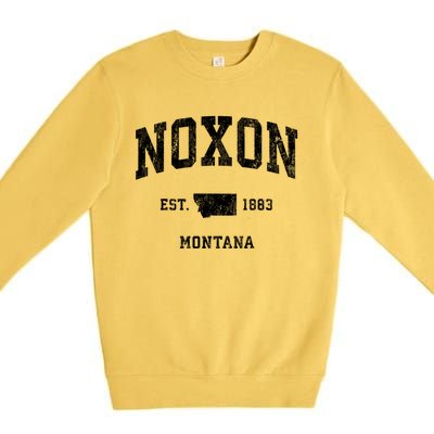 Noxon Montana Mt Vintage Athletic Premium Crewneck Sweatshirt