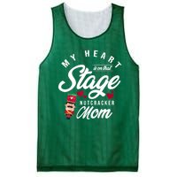 Nutcracker Mom My Heart Is On That Stage Christmas Ballet Mesh Reversible Basketball Jersey Tank