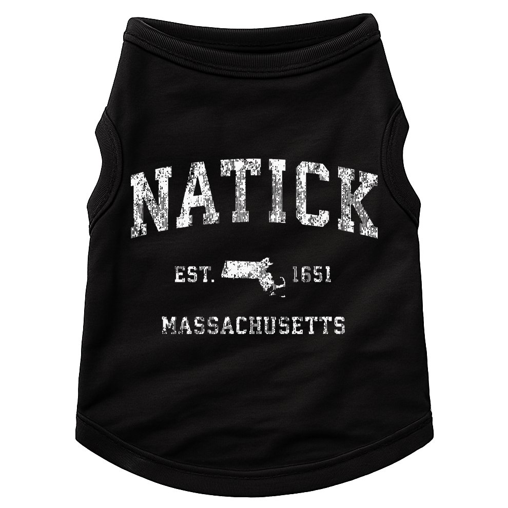 Natick Massachusetts Ma Vintage Athletic Sports Design Doggie Tank