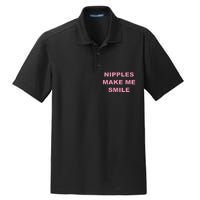 Nipples Make Me Smile Dry Zone Grid Polo