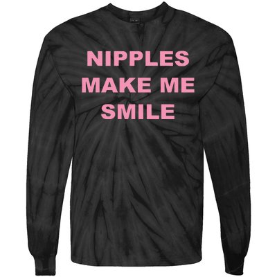 Nipples Make Me Smile Tie-Dye Long Sleeve Shirt