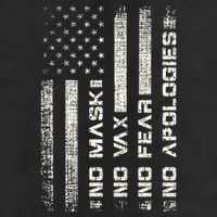 No Mask No Vax Apologies Anti Vaccine Usa Flag Adult Drive Performance Visor