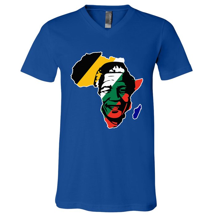 Neslon Mandela V-Neck T-Shirt