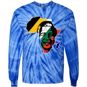 Neslon Mandela Tie-Dye Long Sleeve Shirt