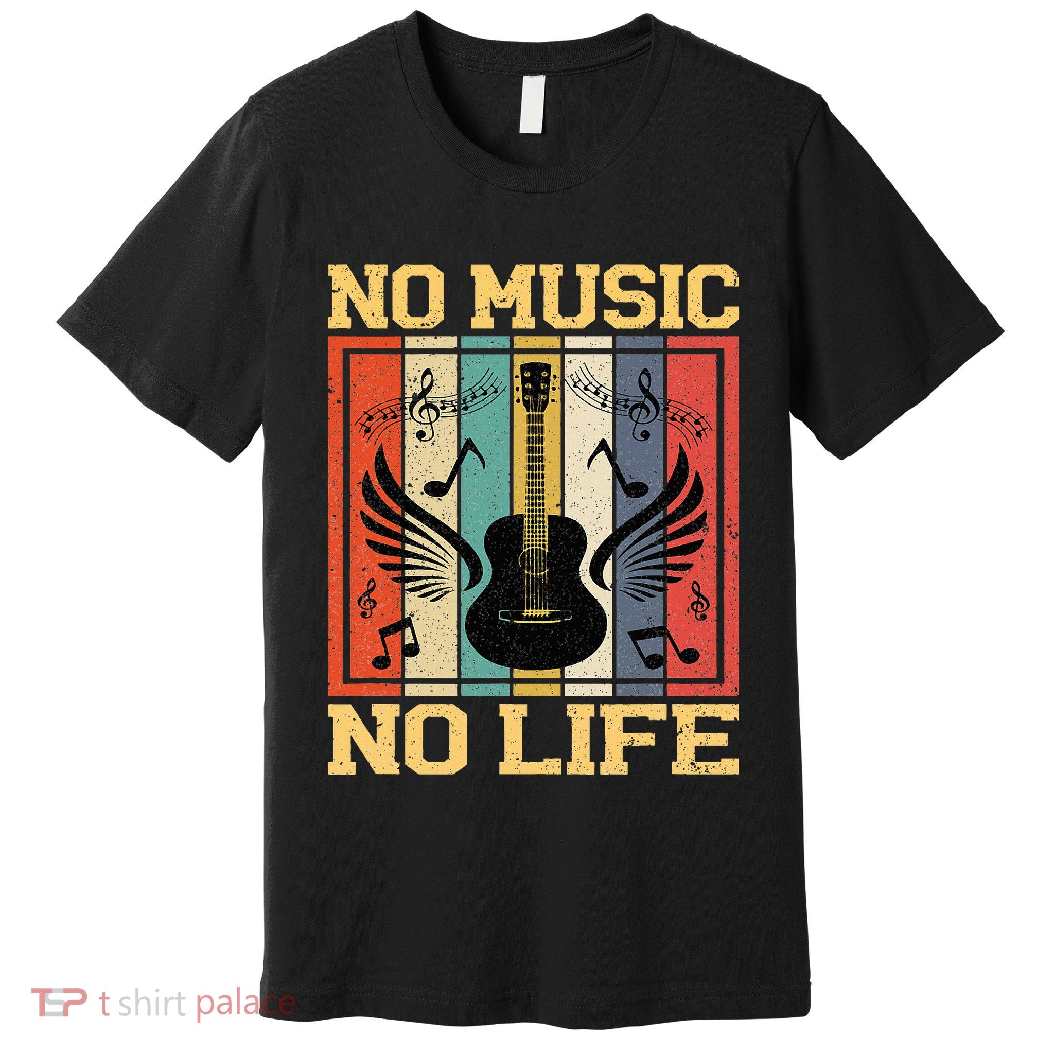 No Music No Life Musical Notes Musician Premium T-Shirt