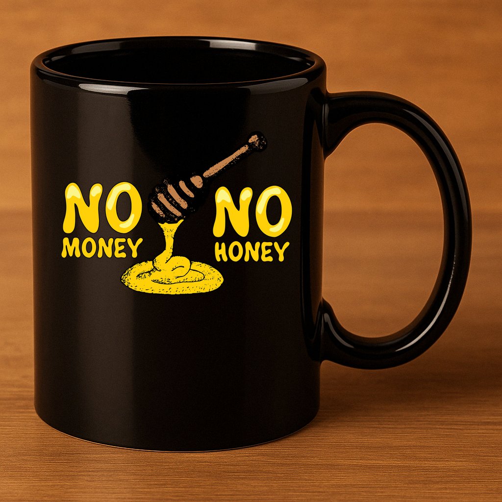 No Money No Honey 11oz C Handle Ceramic Mug
