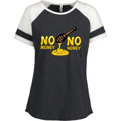 No Money No Honey Enza Ladies Jersey Colorblock Tee