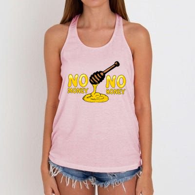 No Money No Honey Women's Knotted Racerback Tank