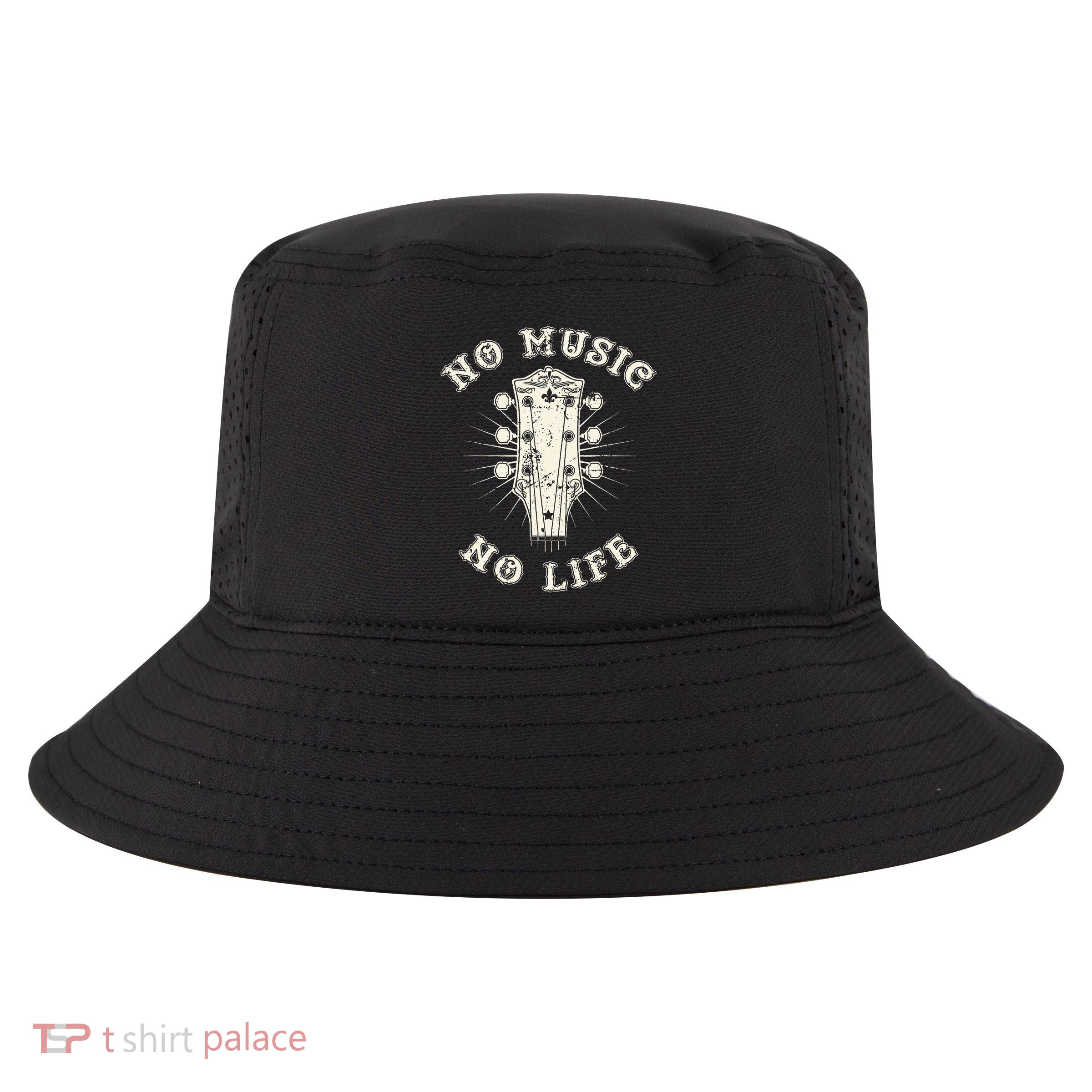 No Music No Life Music Lover Rhythm And Passion Retro Cool Comfort Performance Bucket Hat