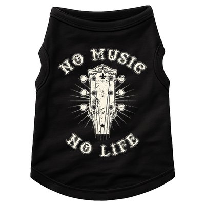 No Music No Life Music Lover Rhythm And Passion Retro Doggie Tank