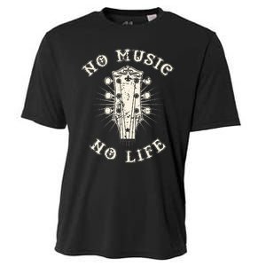 No Music No Life Music Lover Rhythm And Passion Retro Cooling Performance Crew T-Shirt