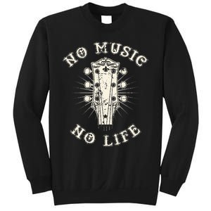 No Music No Life Music Lover Rhythm And Passion Retro Sweatshirt