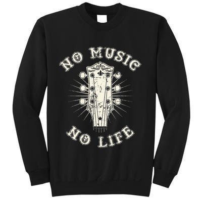 No Music No Life Music Lover Rhythm And Passion Retro Sweatshirt
