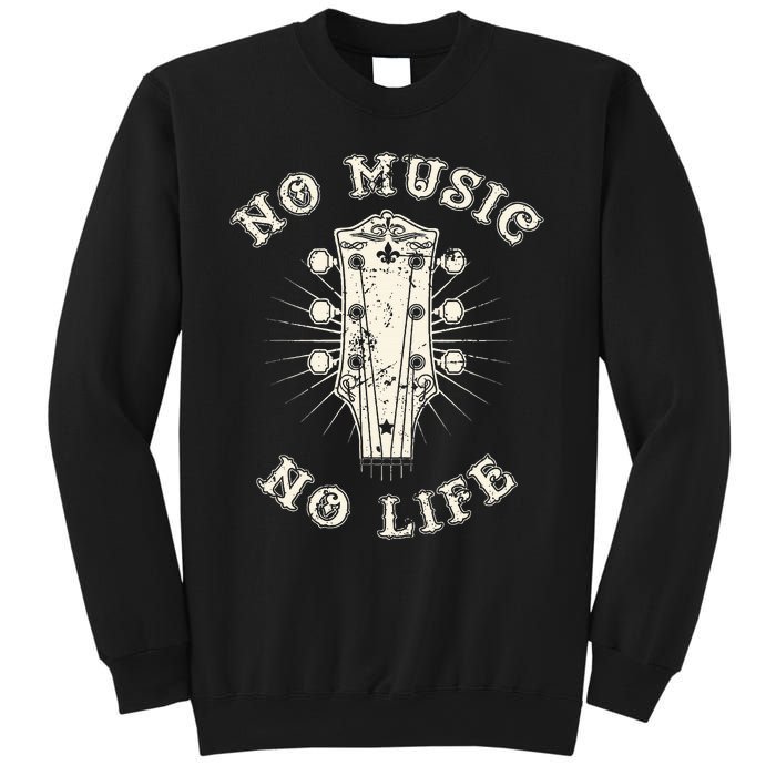 No Music No Life Music Lover Rhythm And Passion Retro Sweatshirt