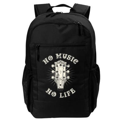 No Music No Life Music Lover Rhythm And Passion Retro Backpack