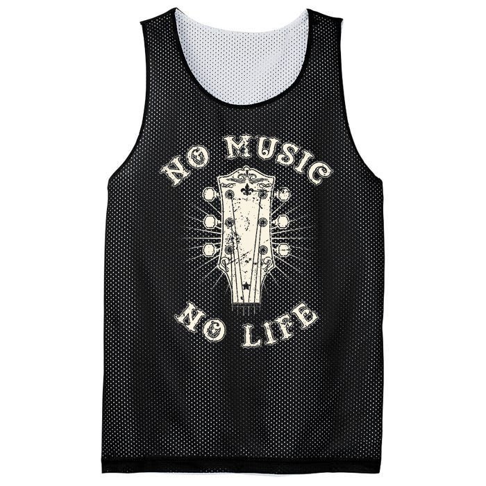 No Music No Life Music Lover Rhythm And Passion Retro Mesh Reversible Basketball Jersey Tank