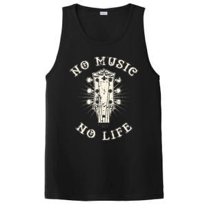 No Music No Life Music Lover Rhythm And Passion Retro PosiCharge Competitor Tank