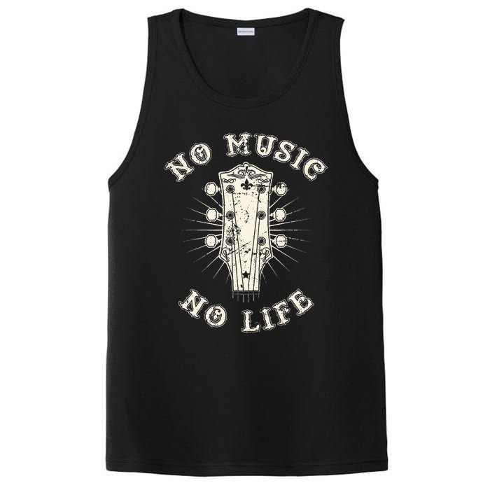 No Music No Life Music Lover Rhythm And Passion Retro PosiCharge Competitor Tank