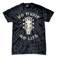 No Music No Life Music Lover Rhythm And Passion Retro Tie-Dye T-Shirt