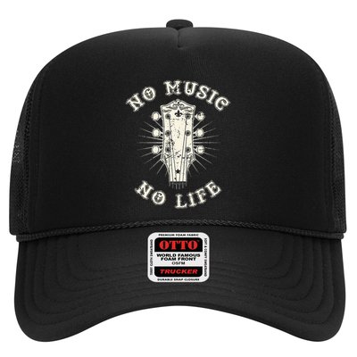 No Music No Life Music Lover Rhythm And Passion Retro Trucker Hat