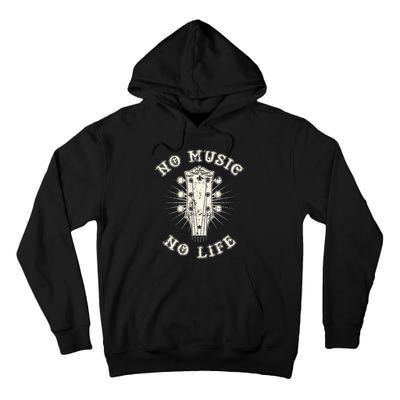 No Music No Life Music Lover Rhythm And Passion Retro Tall Hoodie