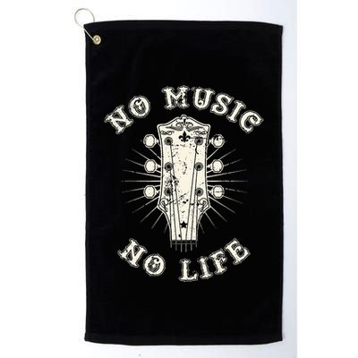 No Music No Life Music Lover Rhythm And Passion Retro Golf Towel