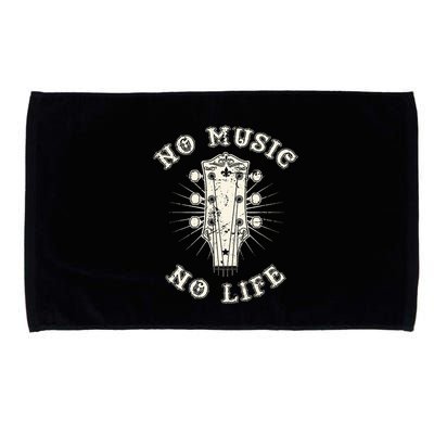 No Music No Life Music Lover Rhythm And Passion Retro Microfiber Hand Towel