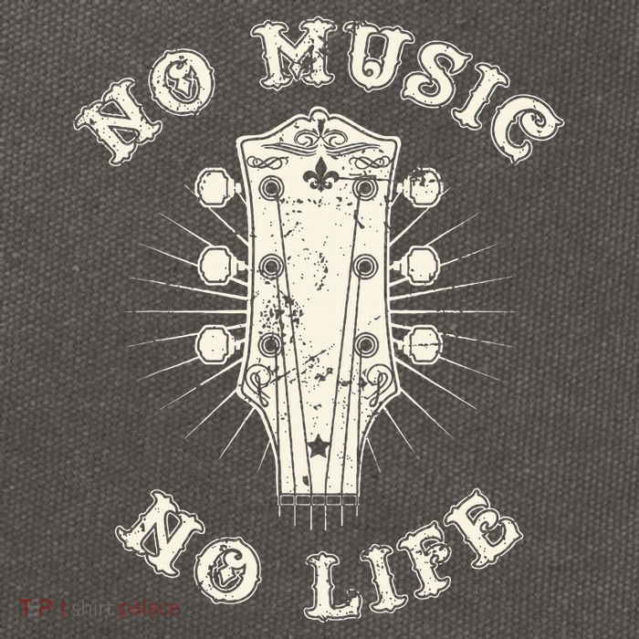 No Music No Life Music Lover Rhythm And Passion Retro Cotton Canvas Backpack